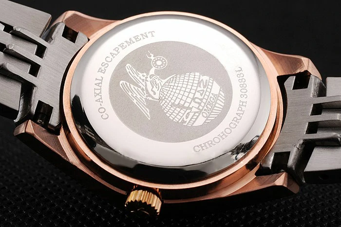 Omega De Ville Ladies White Dial Rose Gold Case Two Tone Bracelet new123887