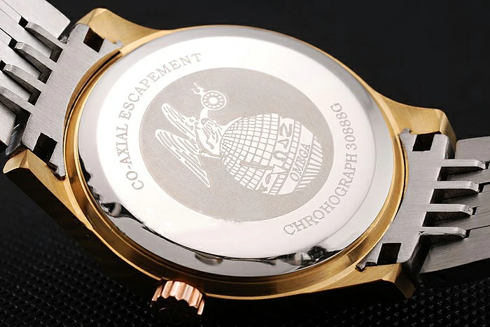 Omega De Ville White Dial Gold Case Two Tone Bracelet new123890