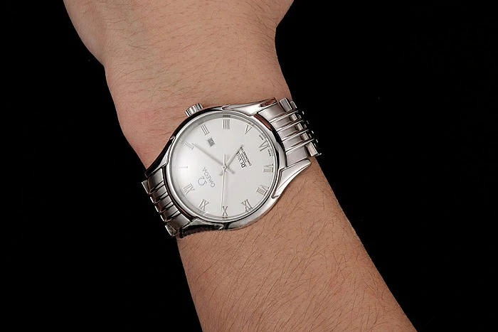 Omega De Ville White Dial Roman Numerals Stainless Steel Case And Bracelet new123896