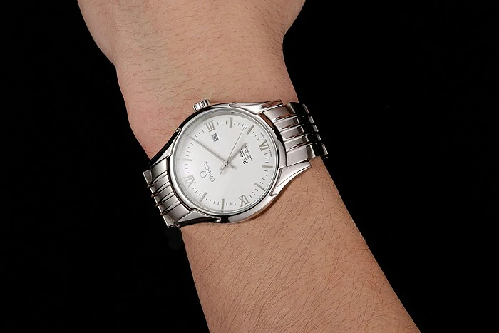 Omega De Ville White Dial Silver Numerals Stainless Steel Case And Bracelet new123898