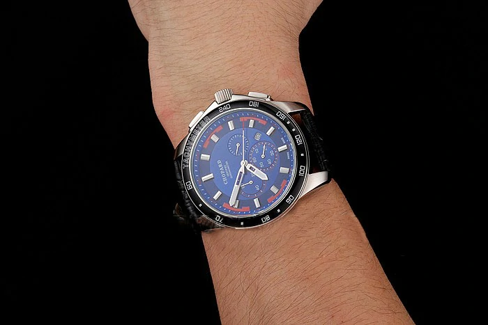 Chopard Mille Miglia GTS Blue Dial Black Leather Bracelet new124450