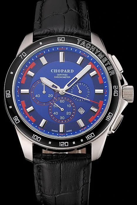 Chopard Mille Miglia GTS Blue Dial Black Leather Bracelet new124450
