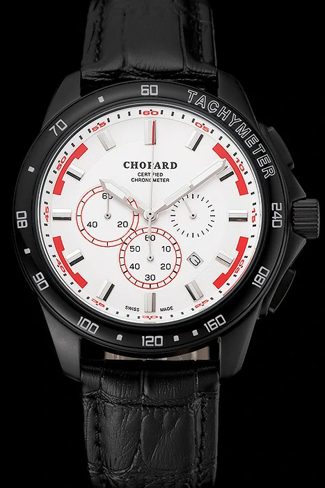 Chopard Mille Miglia GTS White Dial Black Leather Bracelet new124451