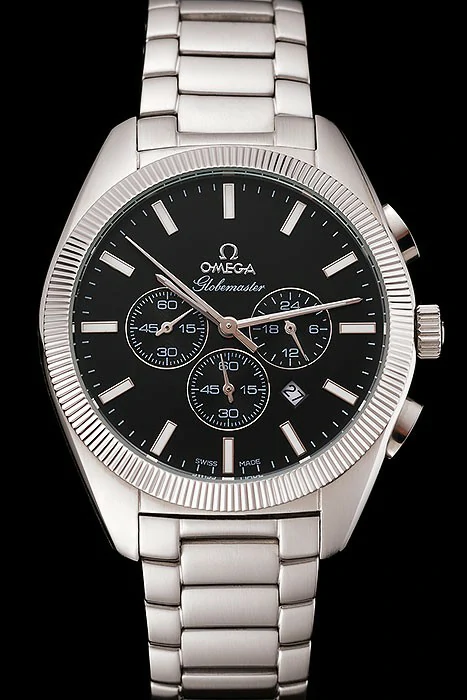 Omega Globemaster Master Chronometer Black Dial Stainless Steel Bracelet new124465