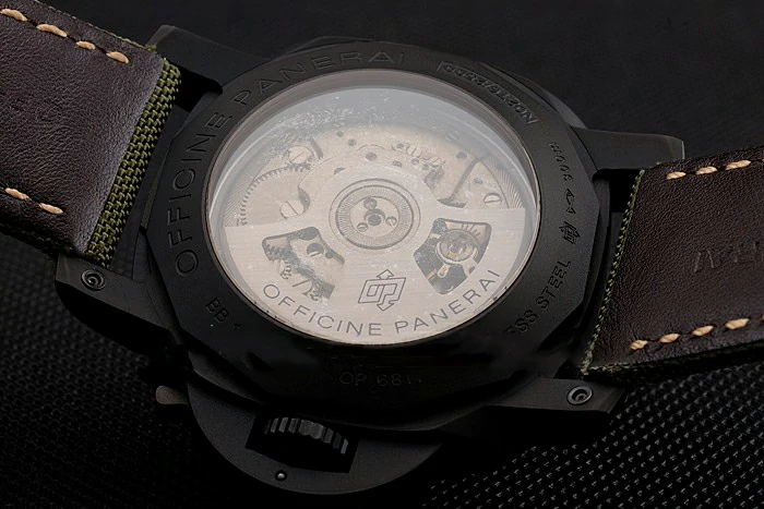 Panerai Luminor 1950 3 Days GMT Black Case Black Dial Green Bracelet new124469