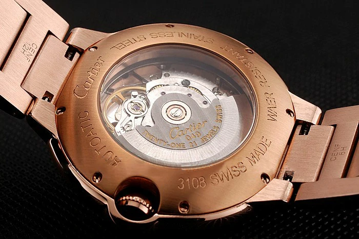 Cartier Ballon Bleu Two Timezone White Dial Rose Gold Case Rose Gold Bracelet new124490