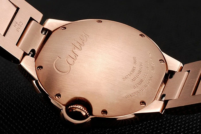 Cartier Ballon Bleu 40 MM Diamond Dial Diamond Case Rose Gold Bracelet new124500