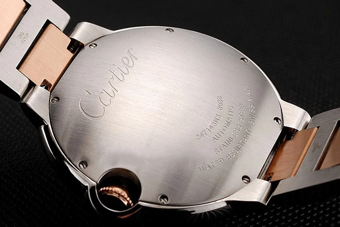 Cartier Ballon Bleu 46 MM Diamond Dial Diamond Case Rose Gold And Staineless Steel Bracelet new124503