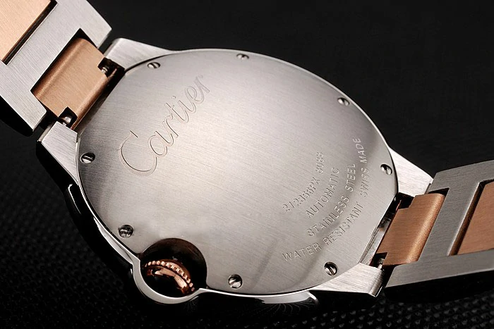 Cartier Ballon Bleu 40 MM Diamond Dial Diamond Case Rose Gold And Staineless Steel Bracelet new124504