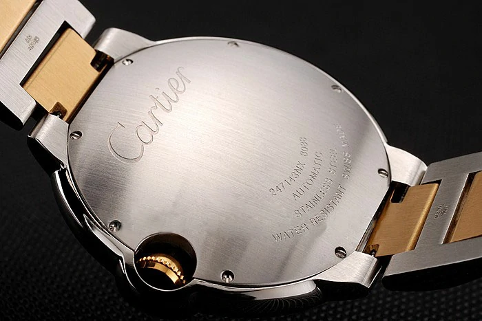 Cartier Ballon Bleu 46 MM Diamond Dial Gold And Staineless Steel Bracelet new124507
