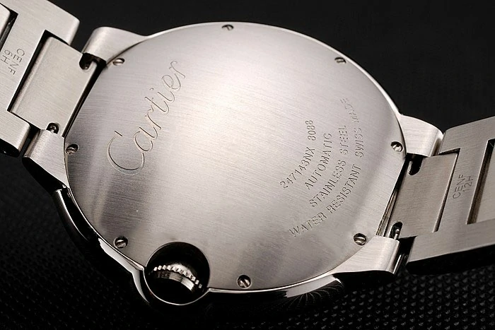 Cartier Ballon Bleu 46 MM Diamond Dial Staineless Steel Bracelet new124510