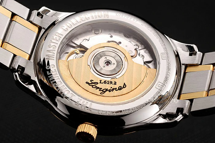 Longines Master Black Dial Diamond Hour Markers Two Tone Stainless Steel Bracelet new124548