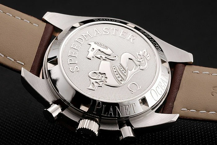 Omega Speedmaster Professional Brown Dial Gold Accents Brown Leather Bracelet new124554