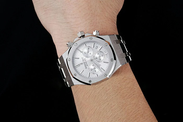 Audemars Piguet Royal Oak Chronograph White Dial Stainless Steel Bracelet new124871