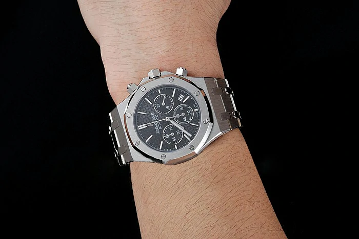 Audemars Piguet Royal Oak Chronograph Black Dial Stainless Steel Bracelet new124872