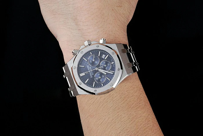 Audemars Piguet Royal Oak Chronograph Blue Dial Stainless Steel Bracelet new124875