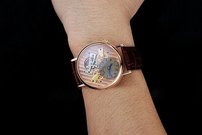 Breguet Tradition Grande Complication Grey Dial Gold Case Brown Leather new124881