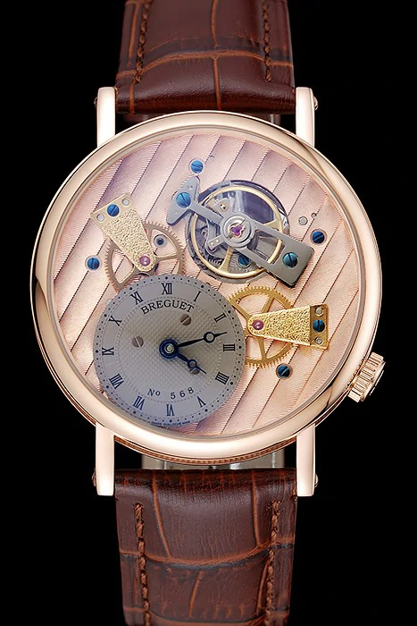Breguet Tradition Grande Complication Grey Dial Gold Case Brown Leather new124881