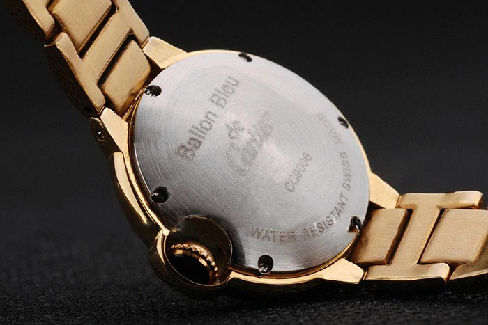 Cartier Ballon Bleu White Dial Yellow Gold Stainless Steel Bracelet new125187