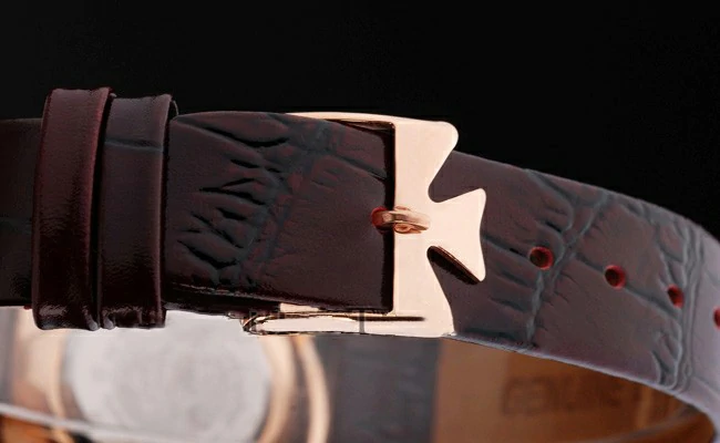 Vacheron Constantin Silver Dial Rose Gold Case Rich Maroon Bracelet new16571