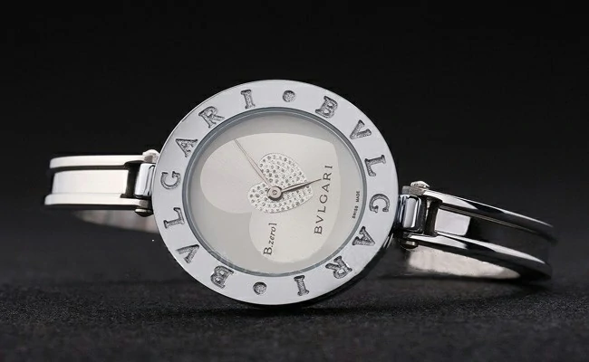 Bvlgari B.ZERO1 White Heart Diamond Dial Stainless Steel Case and Bracelet new2651