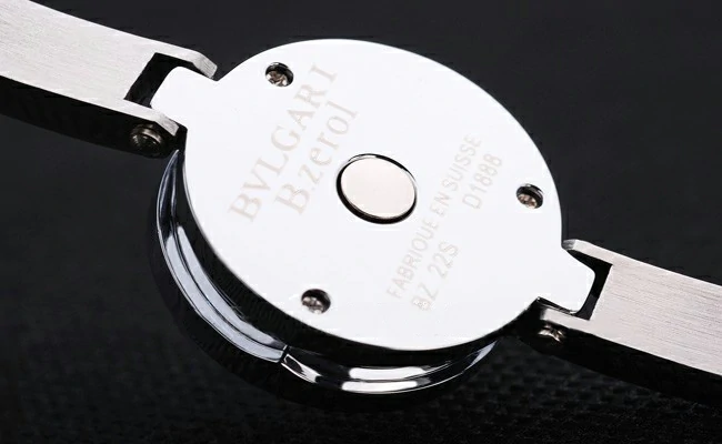 Bvlgari B.ZERO1 White Dial Multicolor Diamond Numerals Stainless Steel Bracelet new2711