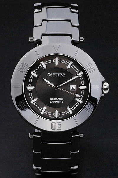 Cartier Pasha 43mm Black Dial Black Ceramic Case new4601