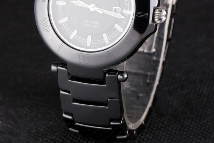 Cartier Pasha 34mm Black Dial Black Ceramic Case new4621