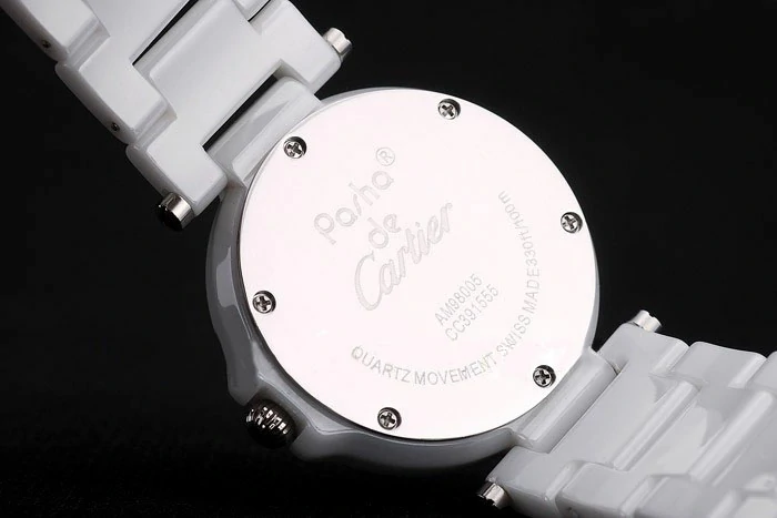 Cartier Pasha 39mm Silver Dial White Ceramic Case new4631