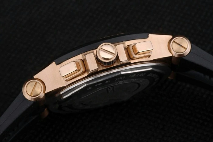 Bvlgari Diagono 36mm White Dial Gold Case With Diamonds Black Rubber Bracelet new56142