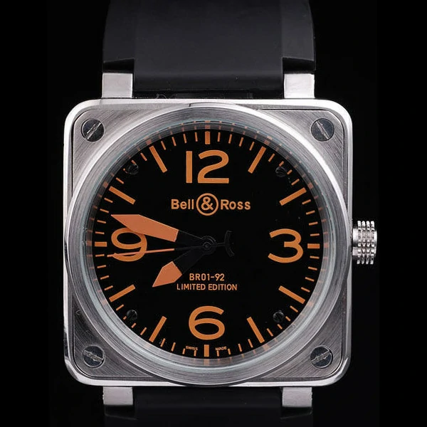 BR01 92 Black Orange Dial new57492