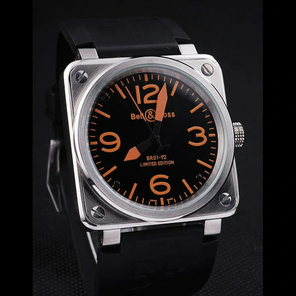 BR01 92 Black Orange Dial new57492