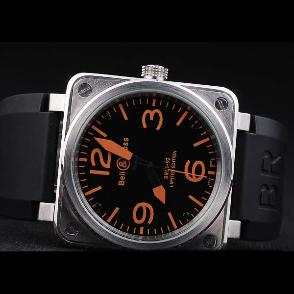 BR01 92 Black Orange Dial new57492