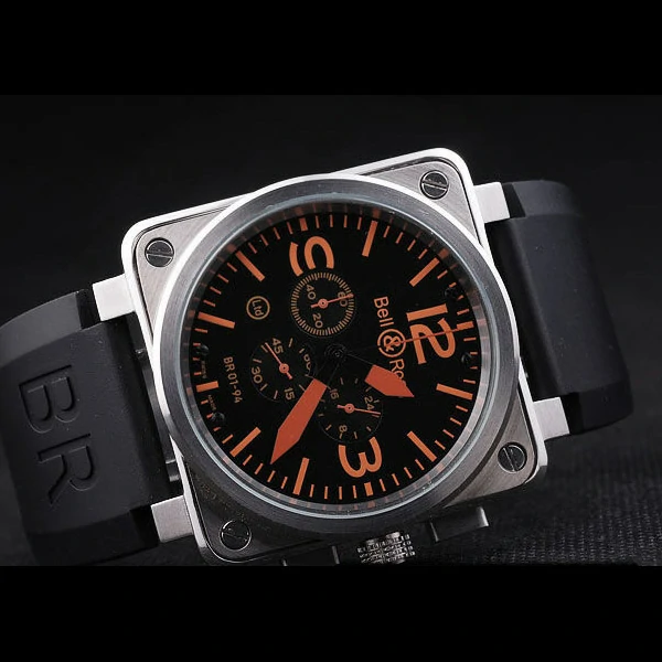 BR01 94 Black Orange Dial new57496