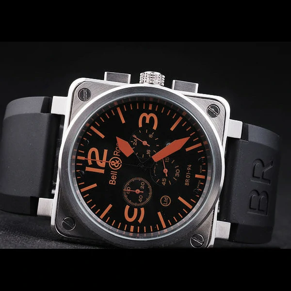 BR01 94 Black Orange Dial new57496