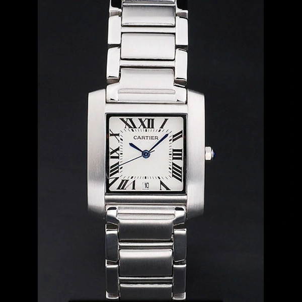 Cartier Tank Francaise 29mm White Dial Stainless Steel Case And Bracelet new57537