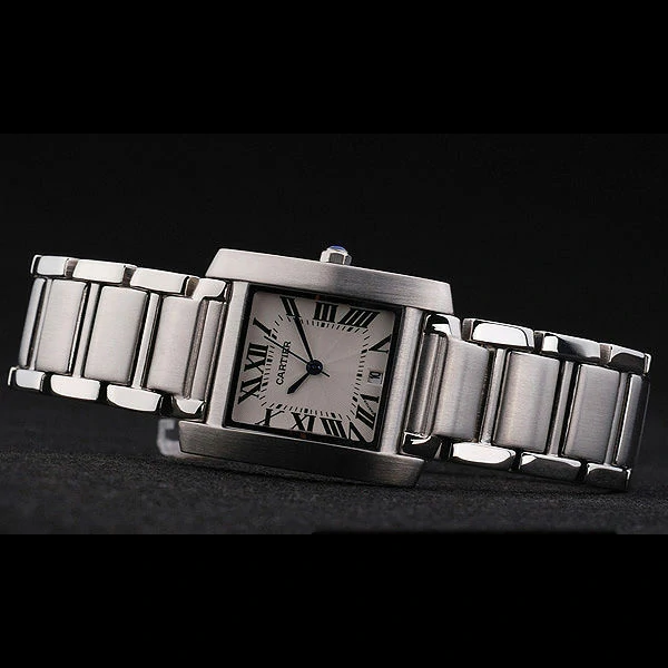 Cartier Tank Francaise 29mm White Dial Stainless Steel Case And Bracelet new57537