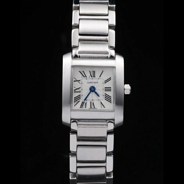 Cartier Tank Francaise 20mm White Dial Stainless Steel Case And Bracelet new57539