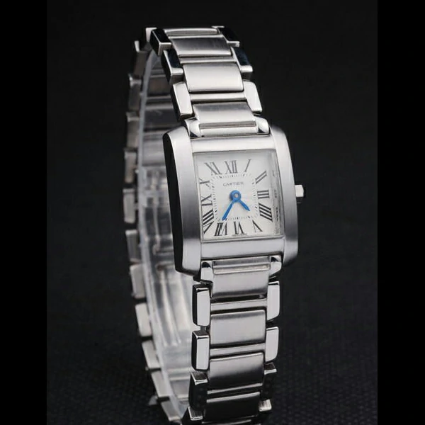 Cartier Tank Francaise 20mm White Dial Stainless Steel Case And Bracelet new57539