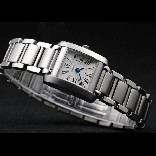 Cartier Tank Francaise 20mm White Dial Stainless Steel Case And Bracelet new57539