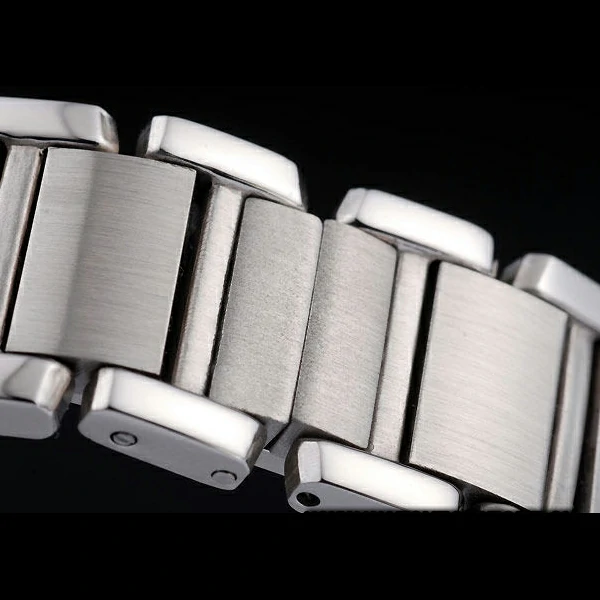 Cartier Tank Anglaise 20mm White Dial Diamonds Steel Case Stainless Steel Bracelet new57542