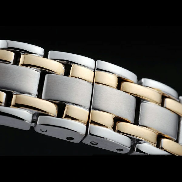 Cartier Tank Americaine 21mm White Dial Stainless Steel Case Two Tone Bracelet new57543