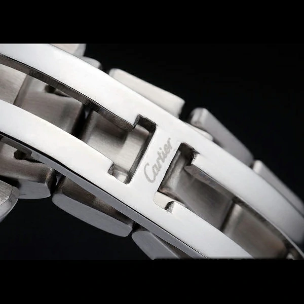 Cartier Tank Americaine 21mm White Dial Stainless Steel Case Two Tone Bracelet new57543
