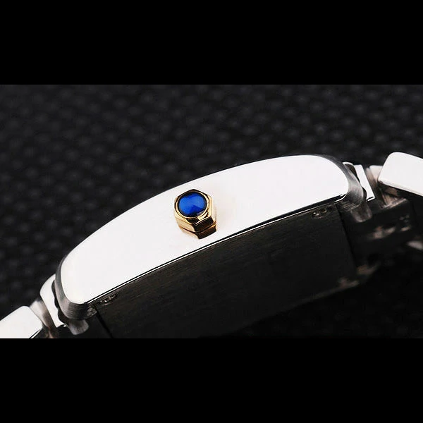 Cartier Tank Francaise 22mm White Dial Stainless Steel Case Two Tone Bracelet new57544