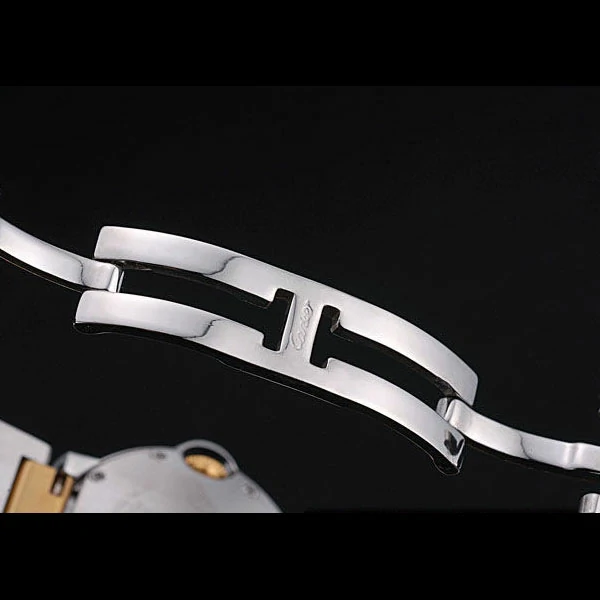 Cartier Ballon Bleu 30mm White Dial Stainless Steel Case Two Tone Bracelet new57549