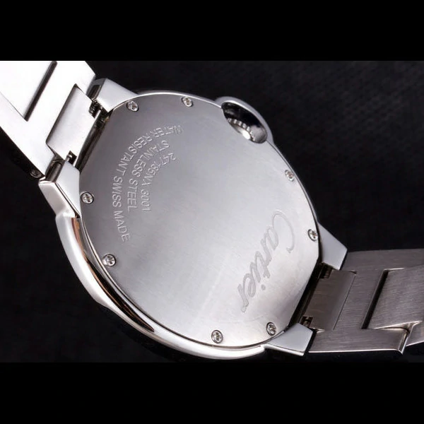 Cartier Ballon Bleu 42mm White Dial Diamonds Stainless Steel Case And Bracelet new57552