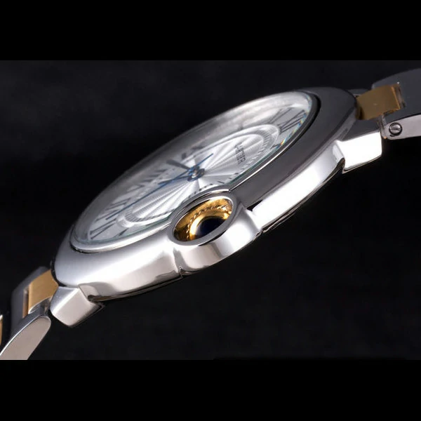 Cartier Ballon Bleu 42mm White Dial Stainless Steel Case Two Tone Bracelet new57556