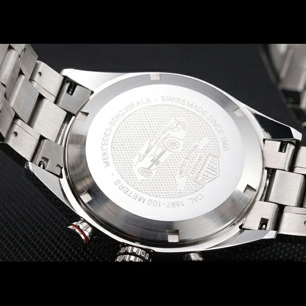 Carrera Black Dial Calibre 16 Link Tag Heuer Watch new57909