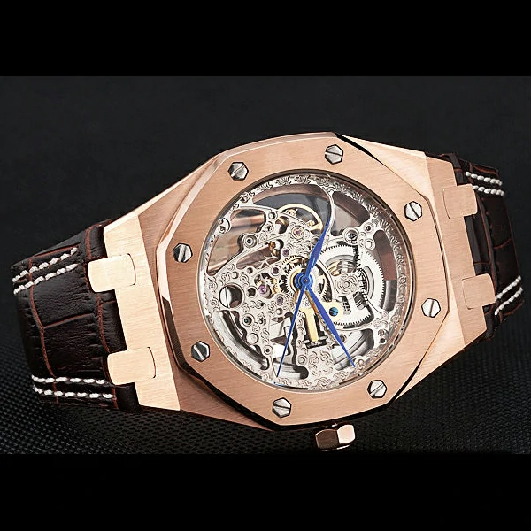 Audemars Piguet Royal Oak Skeleton Gold Case Rose Gold Stainless Steel new58001
