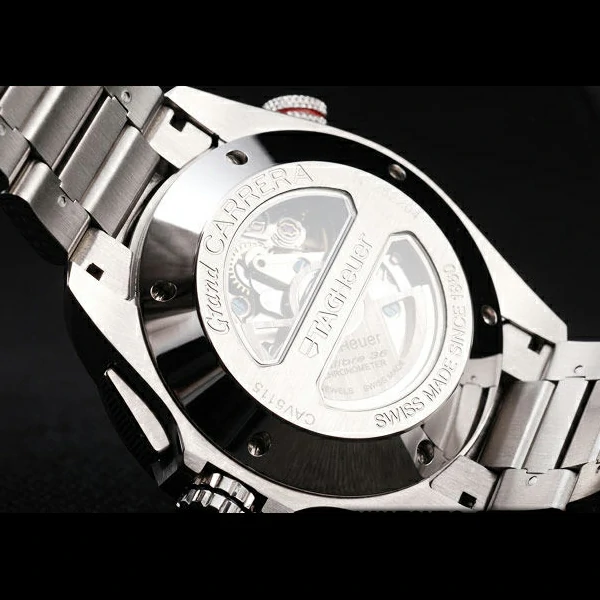 Tag Heuer Carrera Tachymeter Bezel Stainless Steel White Dial new58079